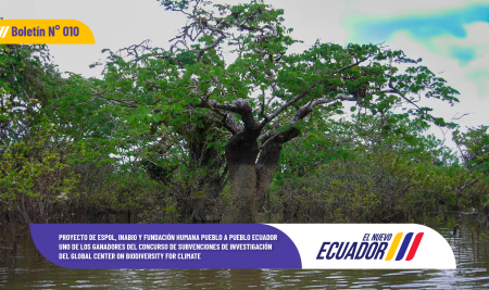 Proyecto de ESPOL, INABIO y Fundación Humana Pueblo a Pueblo Ecuador, uno de los ganadores del concurso de subvenciones de investigación del Global Centre on Biodiversity for Climate