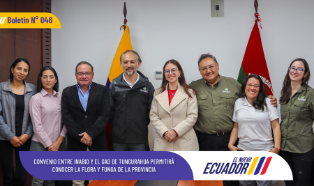 Convenio entre INABIO y el GAD de Tungurahua permitirá conocer la flora y funga de la provincia
