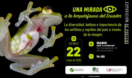 La RHE e INABIO presentan la exposición de posters: Una mirada visual a la herpetofauna del Ecuador