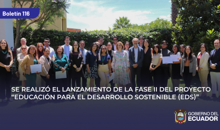Se realizó el lanzamiento de la Fase II del proyecto “Educación para el Desarrollo Sostenible (EDS)”