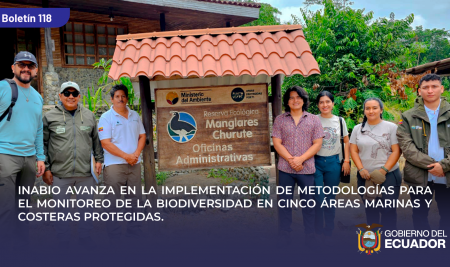 INABIO avanza en la implementación de metodologías para el monitoreo de la biodiversidad en cinco Áreas Marinas y Costeras Protegidas